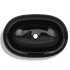 Lavabo de cerámica negro
