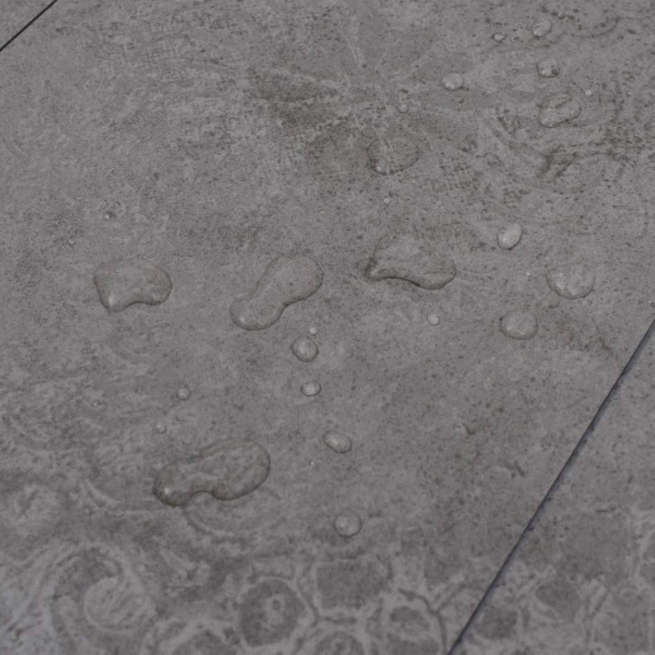 Lamas para suelo de PVC autoadhesivas gris hormigón 5,02 m²