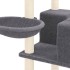 Rascador para gatos con postes de sisal gris oscuro 167