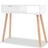 Mesa consola de madera maciza de pino blanca 80x30x72