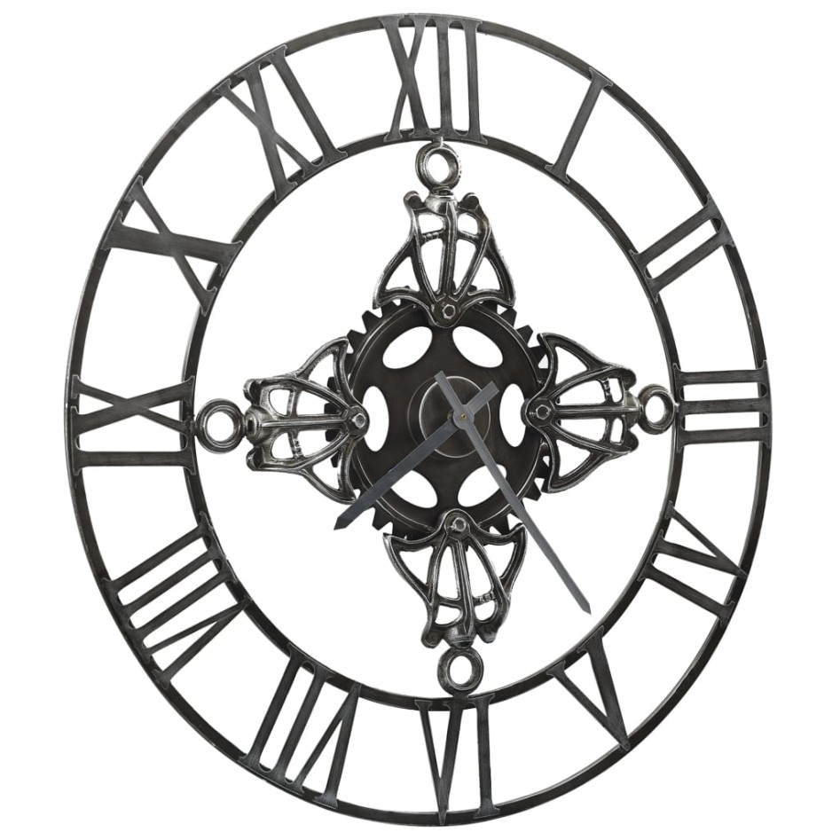 Reloj de pared de metal plateado 78