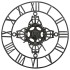 Reloj de pared de metal plateado 78