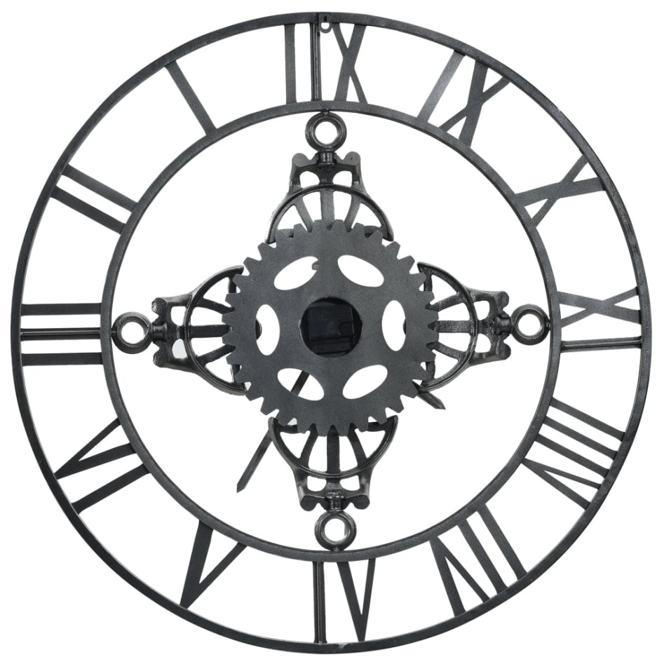 Reloj de pared de metal plateado 78