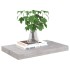 Estantes flotantes pared 4 uds MDF gris hormigón 50x23x3,8
