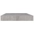 Estantes flotantes pared 4 uds MDF gris hormigón 50x23x3,8