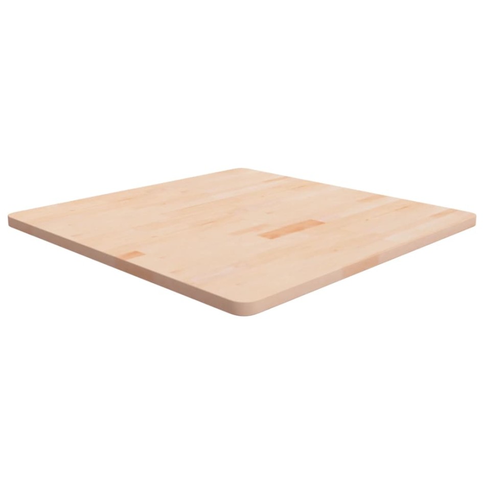 Tablero de mesa cuadrada madera de roble sin tratar