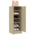 Mueble zapatero de aglomerado roble Sonoma 32x35x92