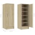 Mueble zapatero de aglomerado roble Sonoma 32x35x92