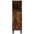 Armario de baño madera contrachapada roble ahumado 30x30x100
