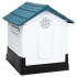 Caseta para perros polipropileno azul 57x68x66