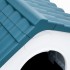 Caseta para perros polipropileno azul 57x68x66