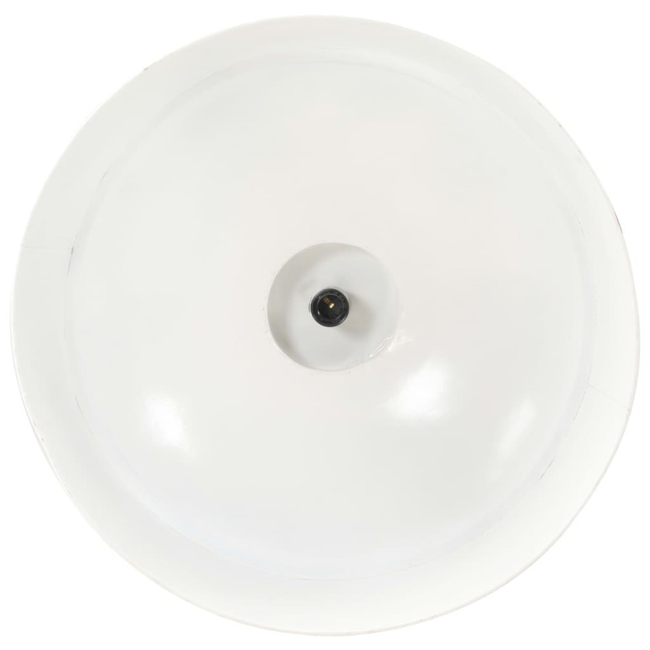 Lámpara colgante industrial 58 cm blanca