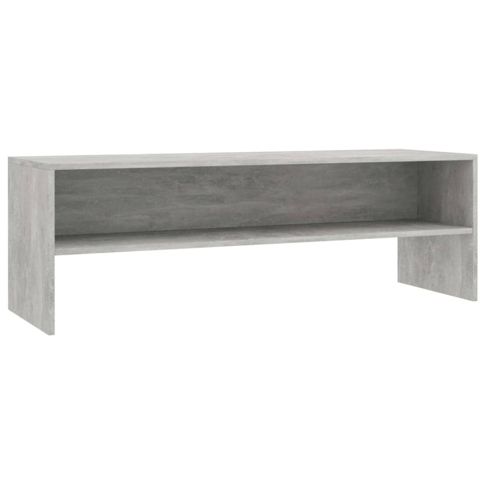 Mueble de TV madera contrachapada gris hormigón 120x40x40