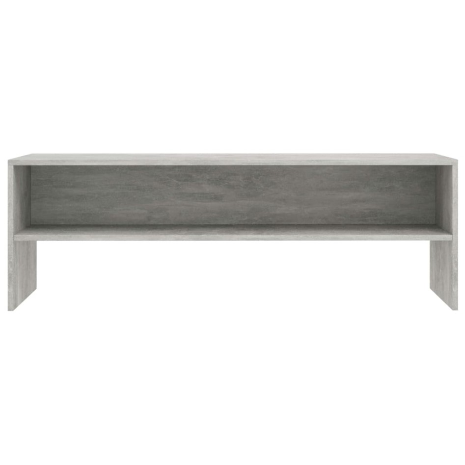Mueble de TV madera contrachapada gris hormigón 120x40x40