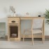 Escritorio con cajón madera contrachapada roble 115x50x75