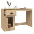 Escritorio con cajón madera contrachapada roble 115x50x75