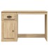 Escritorio con cajón madera contrachapada roble 115x50x75