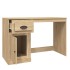Escritorio con cajón madera contrachapada roble 115x50x75