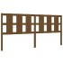 Cabecero de cama madera maciza pino marrón miel 205,5x4x100
