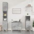 Armario de baño madera contrachapada gris hormigón 30x30x100