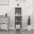 Armario de baño madera contrachapada gris hormigón 30x30x100
