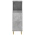 Armario de baño madera contrachapada gris hormigón 30x30x100