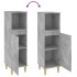Armario de baño madera contrachapada gris hormigón 30x30x100