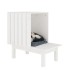 Casa para gatos de madera maciza de pino blanco 60x36x60