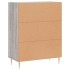 Aparador de madera de ingeniería gris Sonoma 69,5x34x90