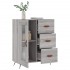 Aparador de madera de ingeniería gris Sonoma 69,5x34x90