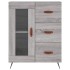 Aparador de madera de ingeniería gris Sonoma 69,5x34x90
