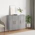 Aparador de madera de ingeniería gris Sonoma 90x34x80
