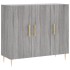 Aparador de madera de ingeniería gris Sonoma 90x34x80