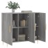 Aparador de madera de ingeniería gris Sonoma 90x34x80