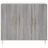 Aparador de madera de ingeniería gris Sonoma 90x34x80
