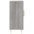 Aparador de madera de ingeniería gris Sonoma 90x34x80