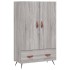 Aparador alto madera de ingeniería gris Sonoma 69,5x31x115