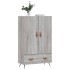 Aparador alto madera de ingeniería gris Sonoma 69,5x31x115