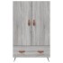 Aparador alto madera de ingeniería gris Sonoma 69,5x31x115