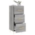 Aparador madera de ingeniería gris Sonoma 34,5x34x90