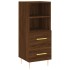 Aparador madera de ingeniería marrón roble 34,5x34x90
