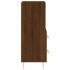 Aparador madera de ingeniería marrón roble 34,5x34x90
