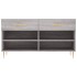Banco zapatero madera de ingeniería gris Sonoma 102x35x55