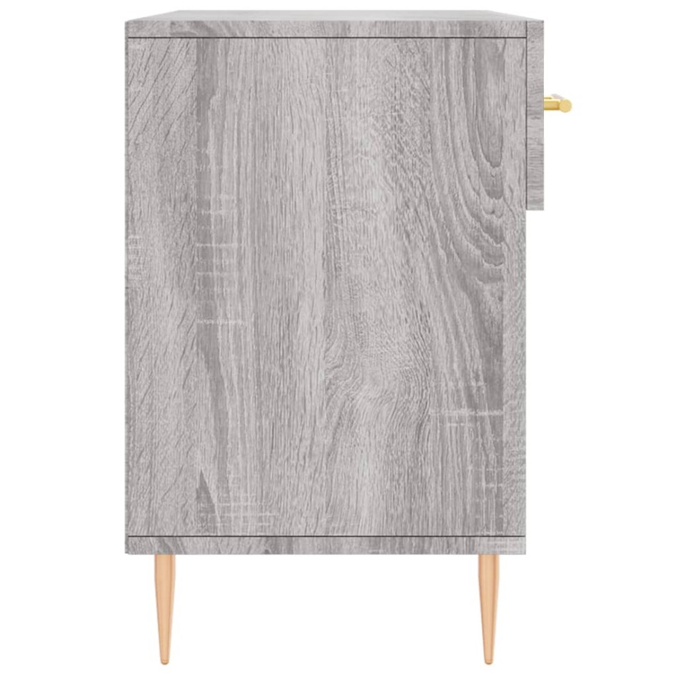 Banco zapatero madera de ingeniería gris Sonoma 102x35x55