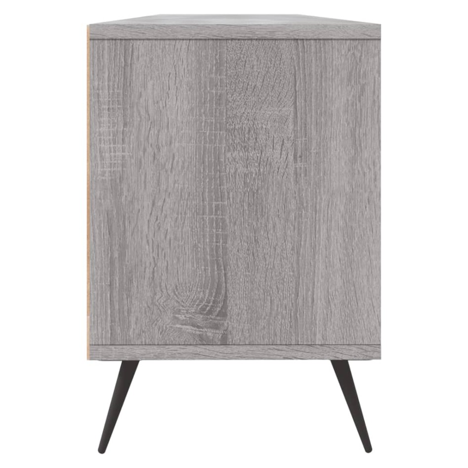 Mueble para TV madera contrachapada gris Sonoma 150x30x44,5