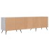 Mueble para TV madera contrachapada gris Sonoma 150x30x44,5