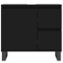Armario de baño madera contrachapada negro 65x33x60