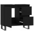 Armario de baño madera contrachapada negro 65x33x60