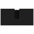 Armario de baño madera contrachapada negro 65x33x60