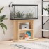 Soporte para acuario madera ingeniería roble Sonoma 80x35x60